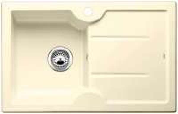 BLANCO 514489 IDESSA 45 S, Keramik, vanilla, ohne Ablauffernbedienung, Becken links, 450 mm Untermaß